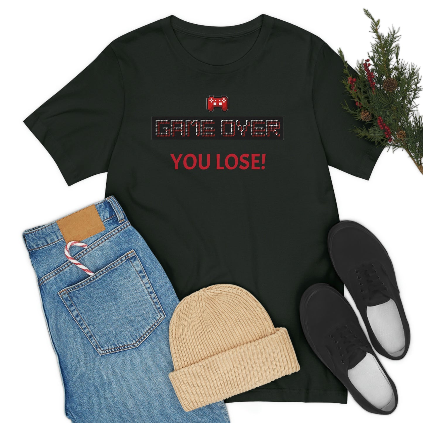 Game Over! You Lose! Unisex Jersey Short Sleeve Tee