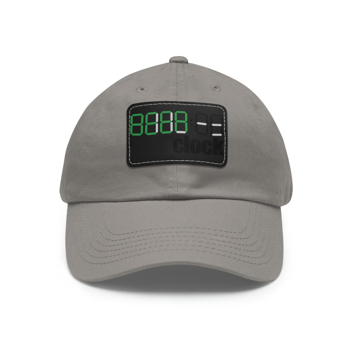 Beer on Clock Dad Hat with Leather Patch