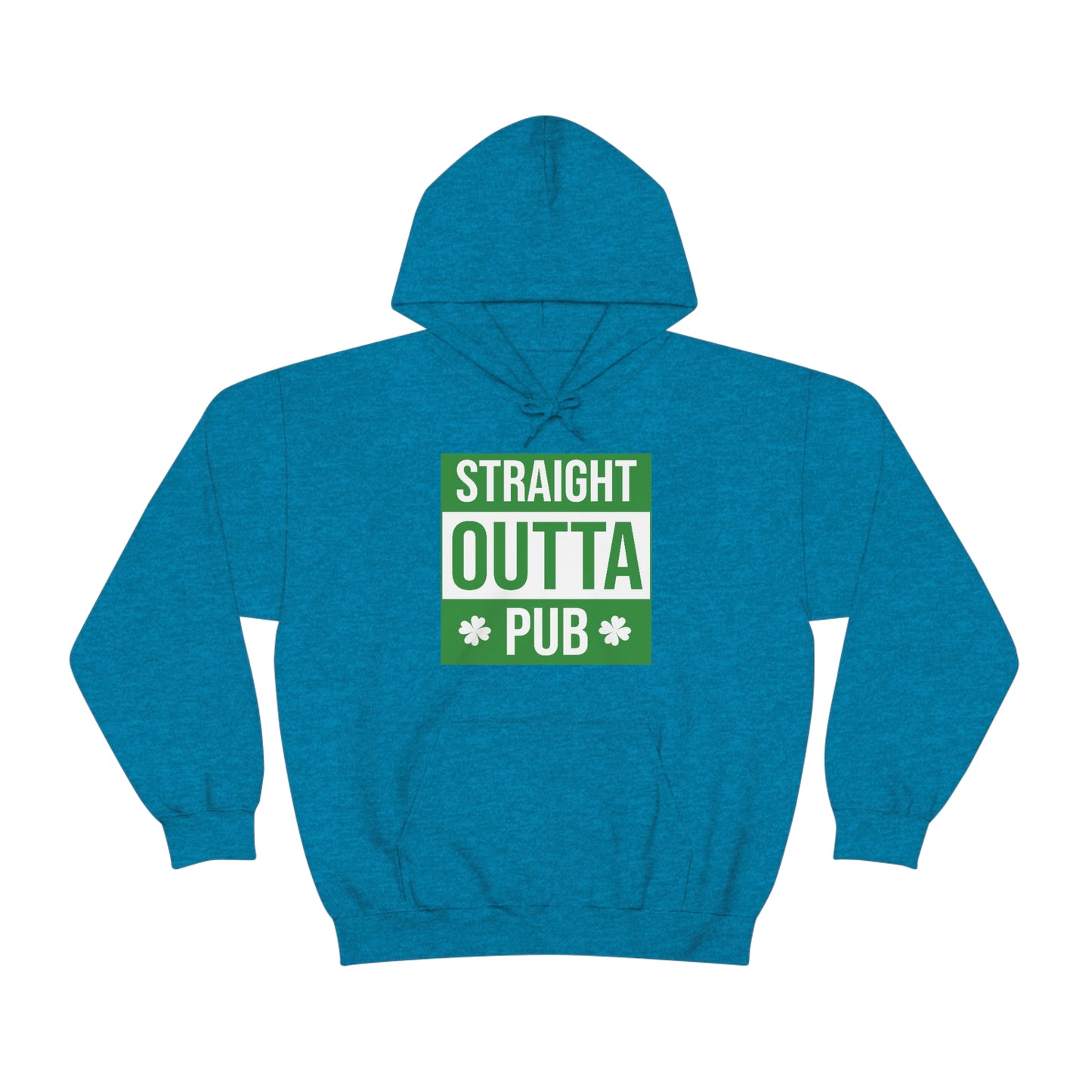 Straight Outta Pub Style Unisex Hooded Sweatshirt