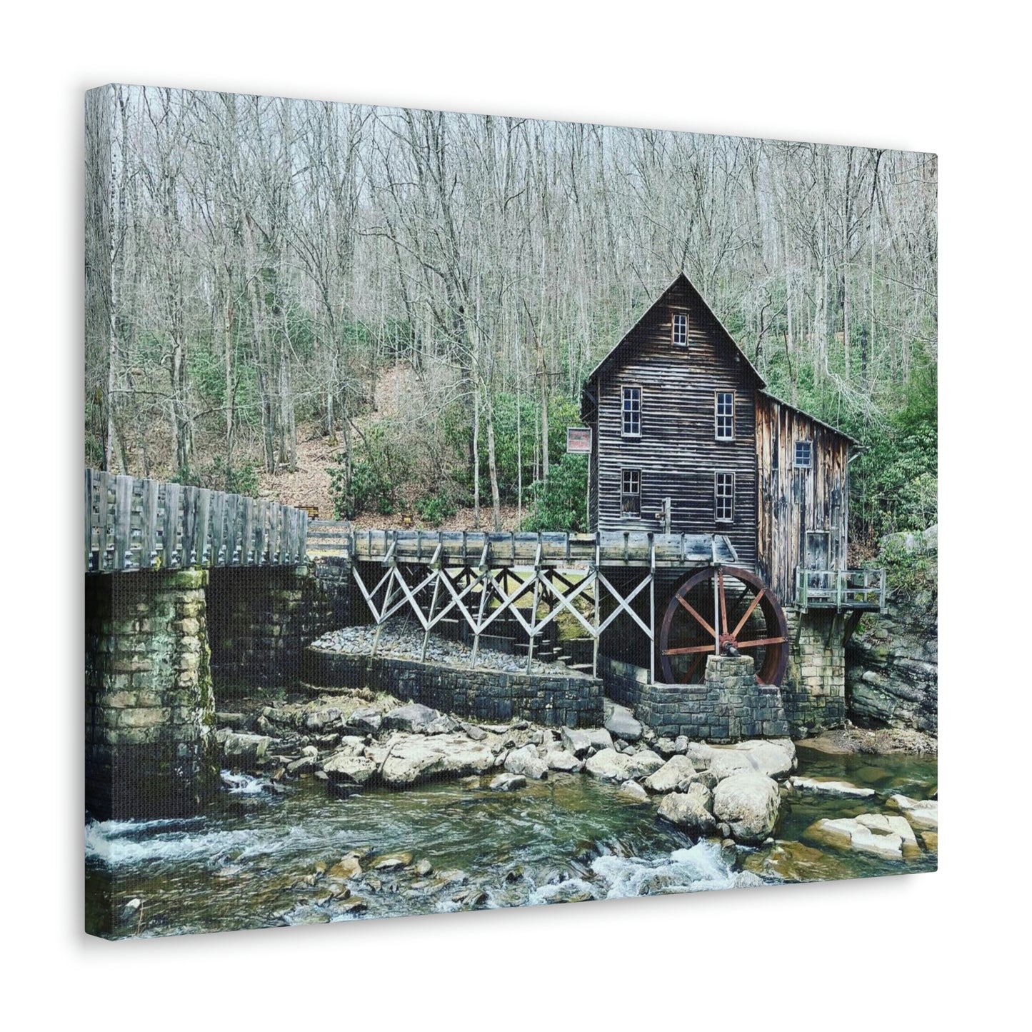 Grist Mill Scenic Canvas Gallery Wraps