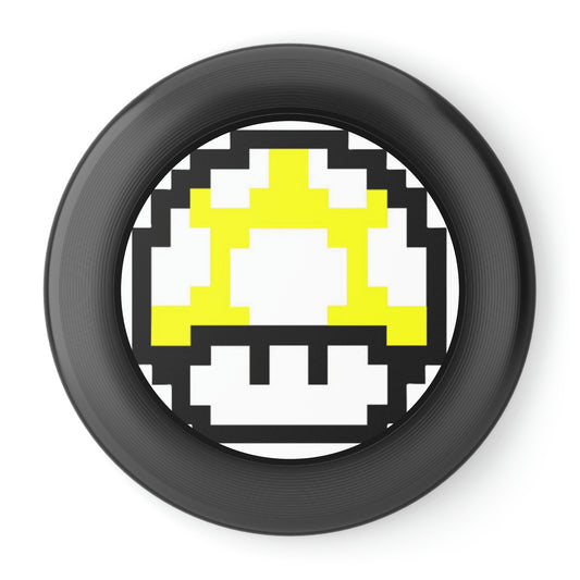Yellow 8 Bit Style Mushroom Wham-O Frisbee