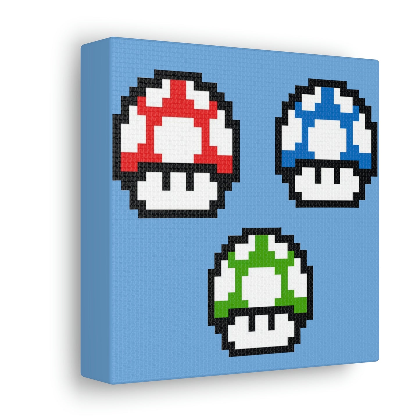 Mushroom 8 Bit Style Canvas Gallery Wraps