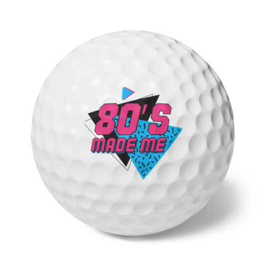 80s Made Me Golf Balls, 6pcs