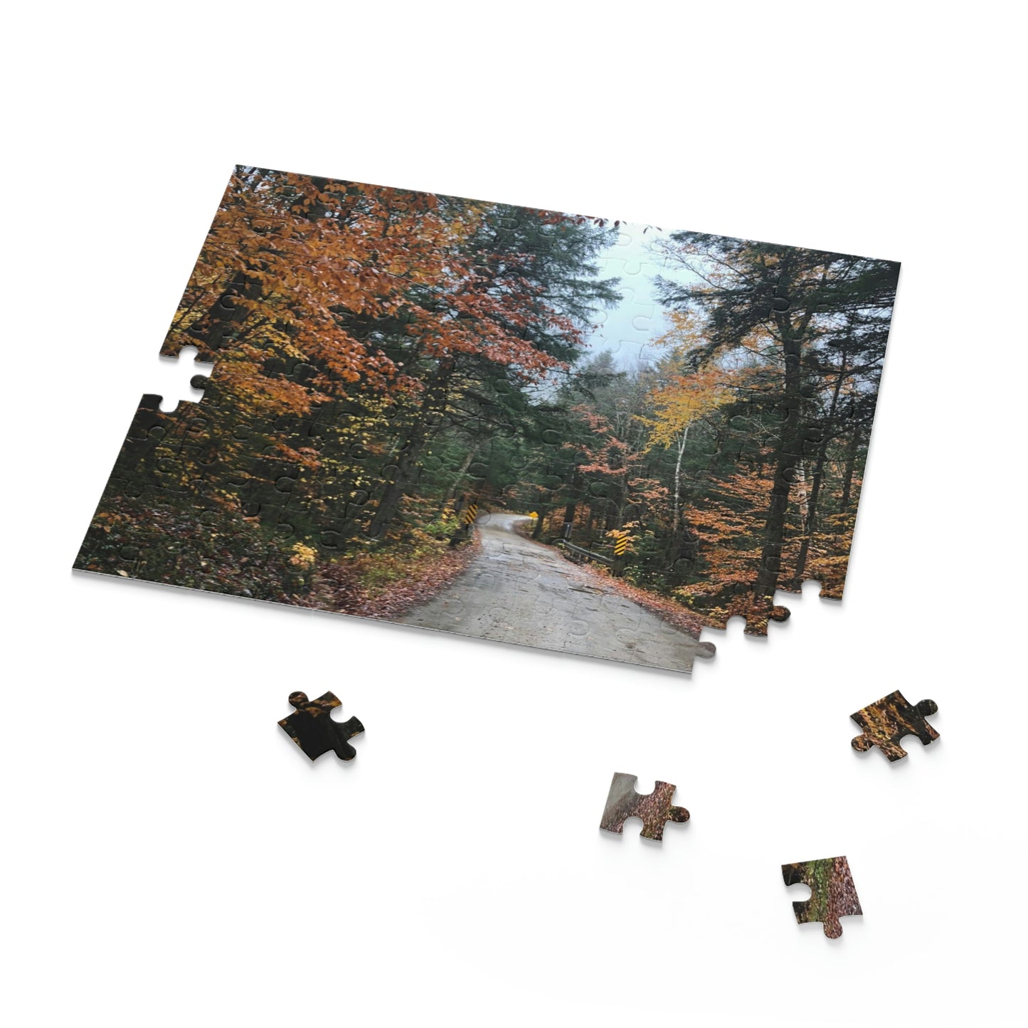 Fall Road in New England Scenic Puzzle (120, 252, 500-Piece)