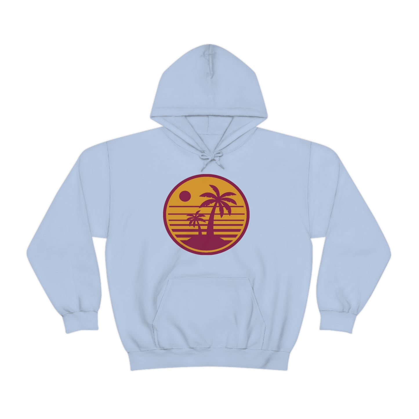 Retro Sunset Beach Unisex Hooded Sweatshirt