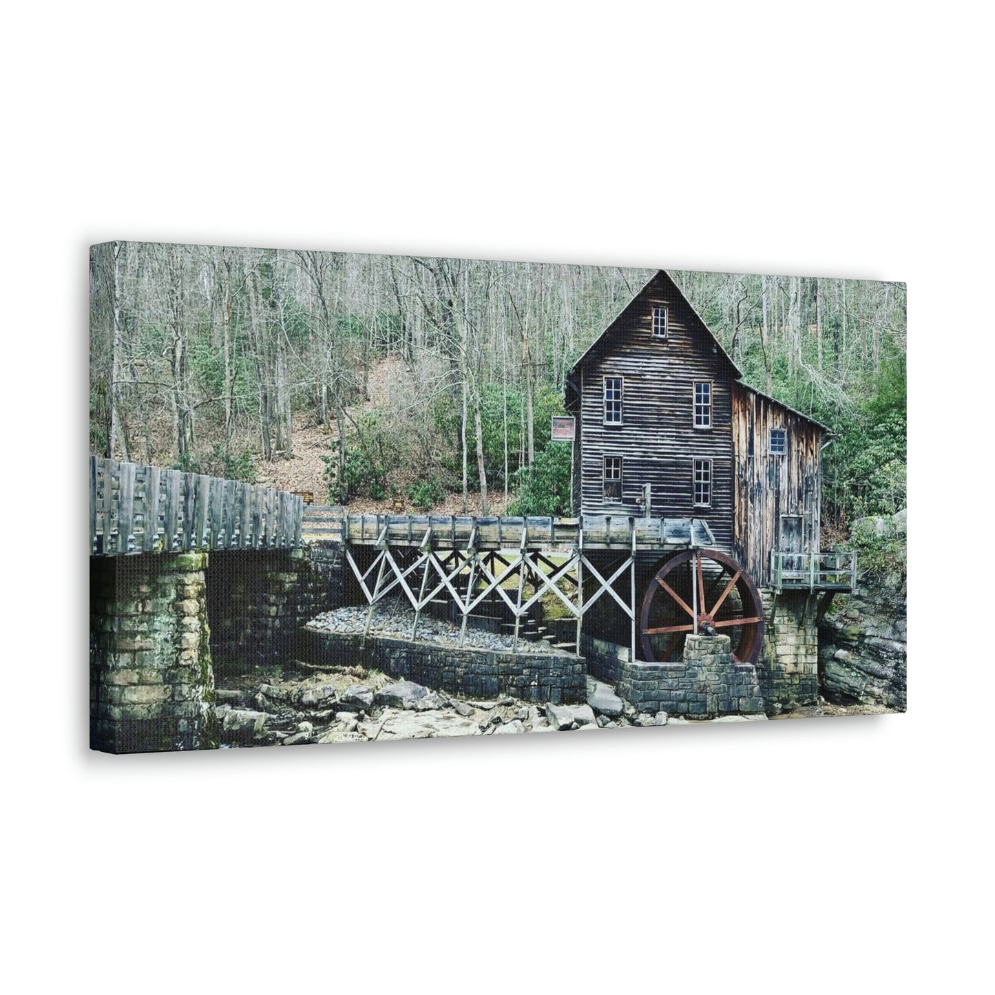 Grist Mill Scenic Canvas Gallery Wraps