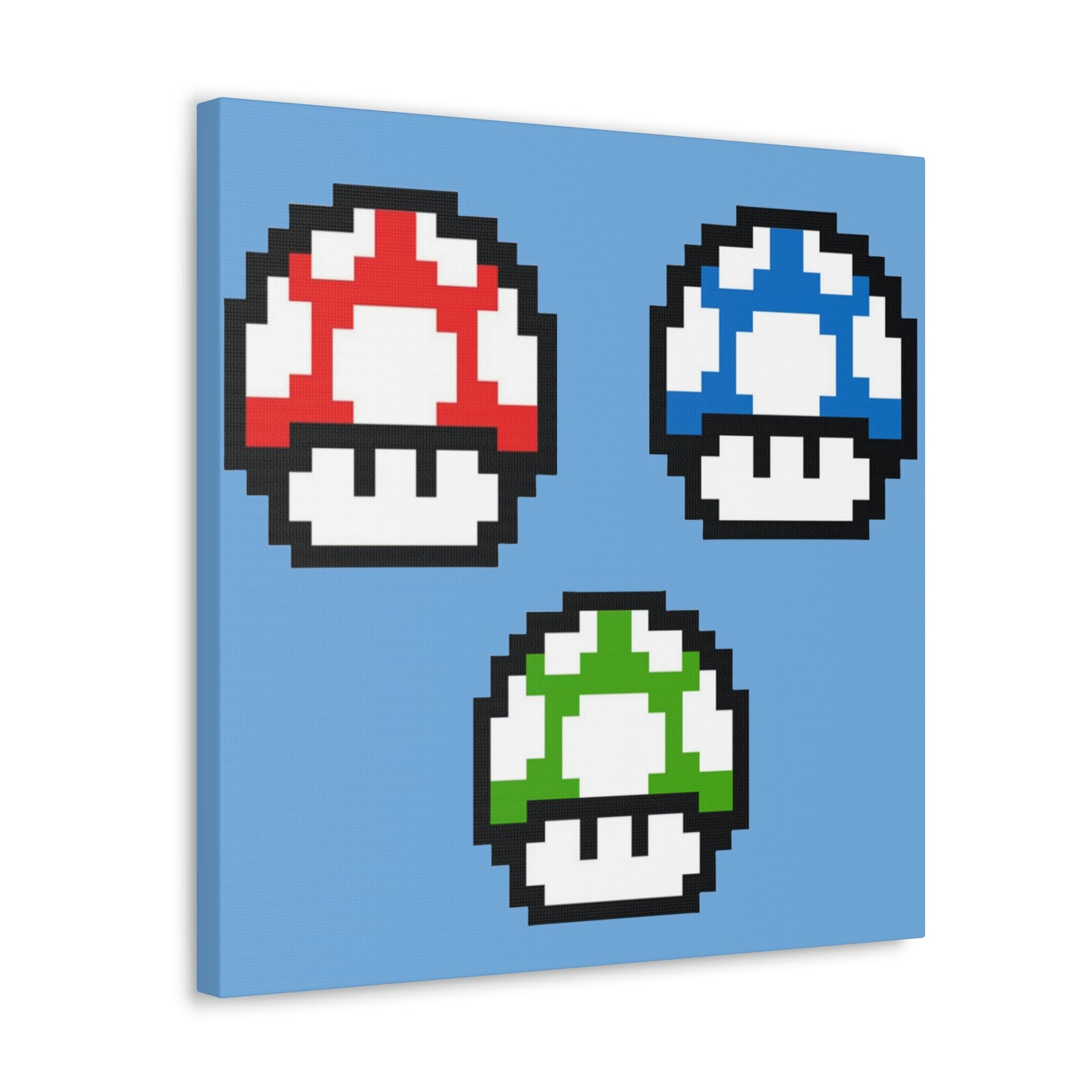 Mushroom 8 Bit Style Canvas Gallery Wraps