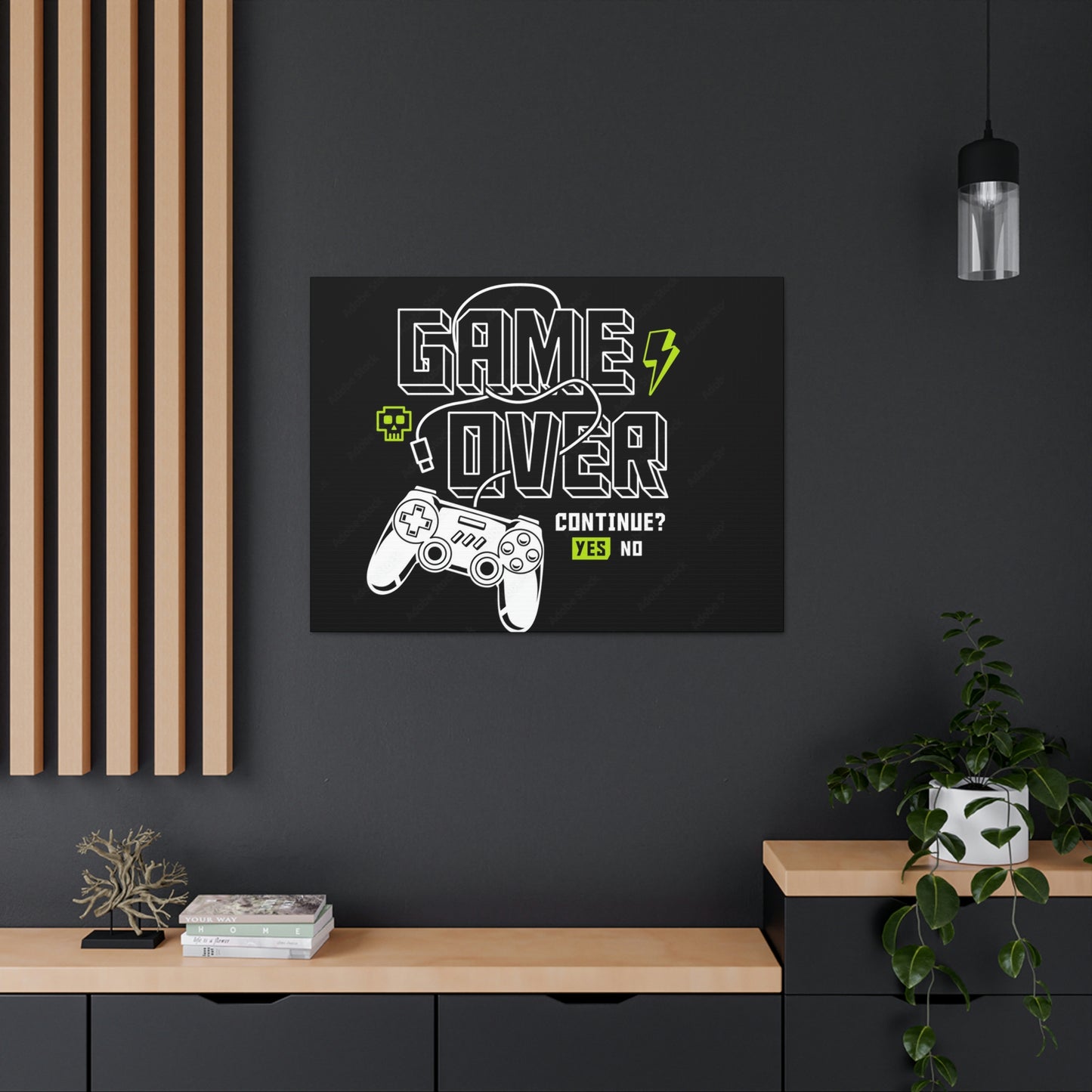 Game Over Canvas Gallery Wraps