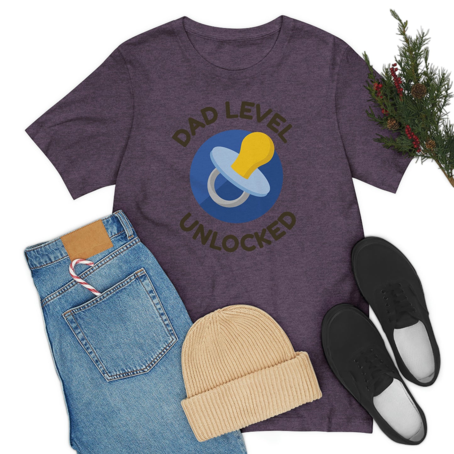 Dad Level Unlocked Unisex Jersey Short Sleeve Tee