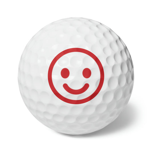 Smiley Face Golf Balls, 6pcs