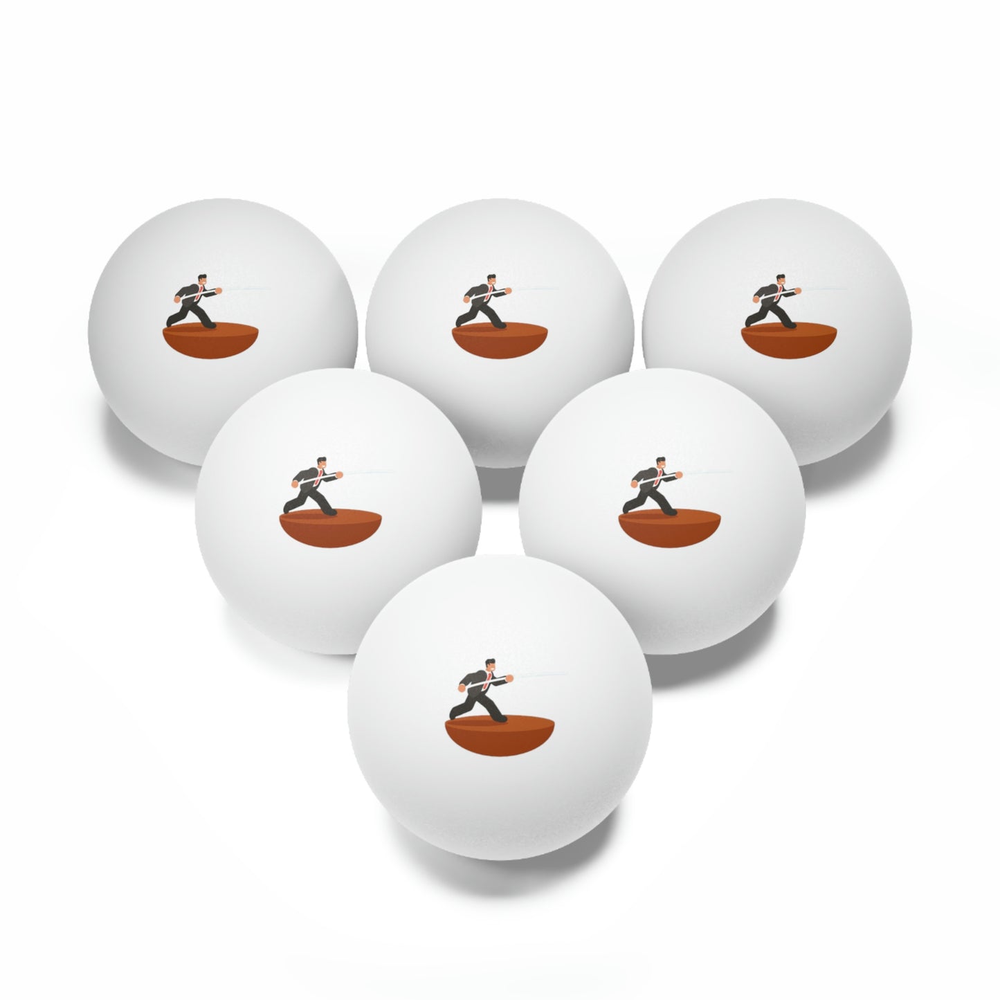 Javelin Business Man Ping Pong Balls, 6 pcs