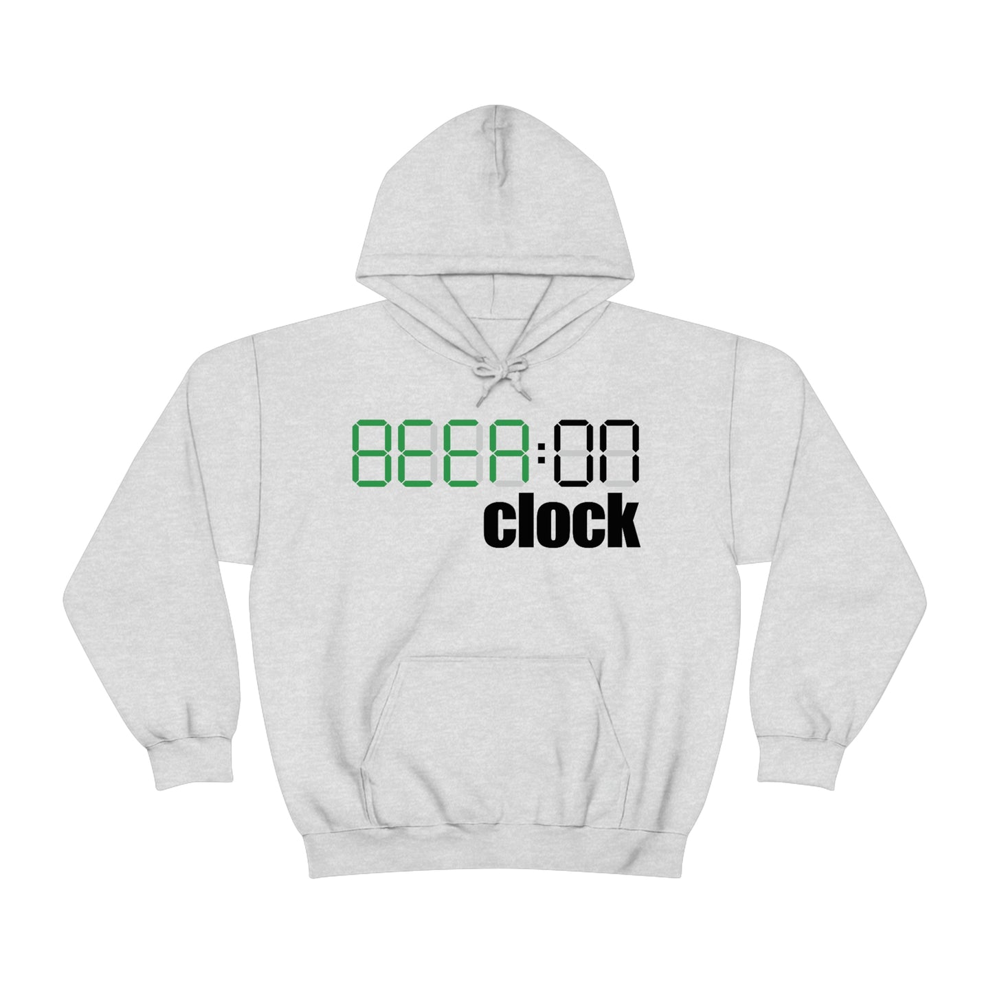 Beer on Clock Unisex Hooded Sweatshirt