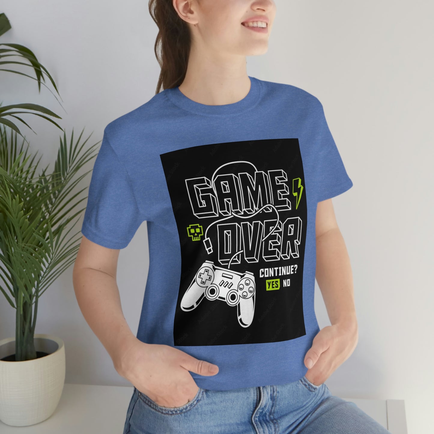 Game Over Unisex Jersey Short Sleeve Tee
