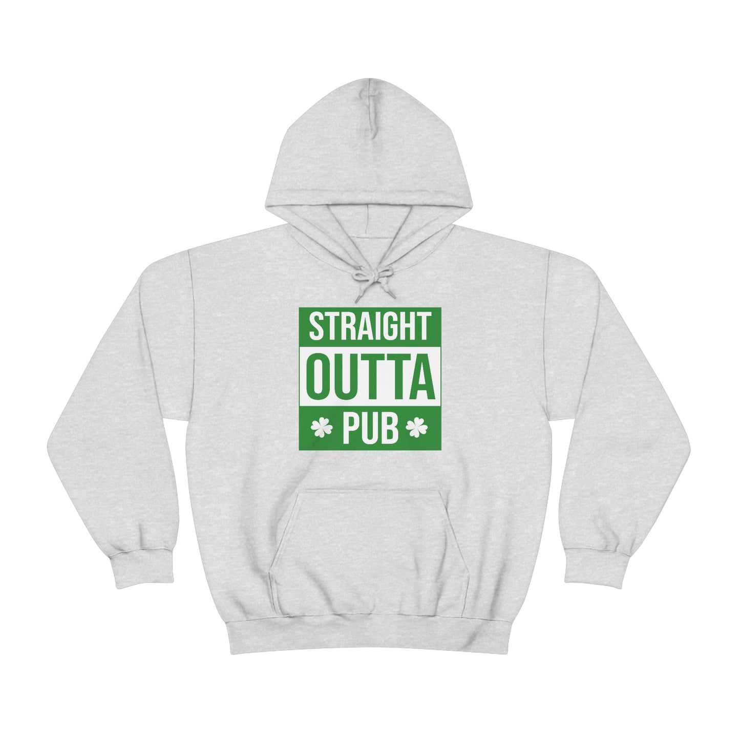 Straight Outta Pub Style Unisex Hooded Sweatshirt