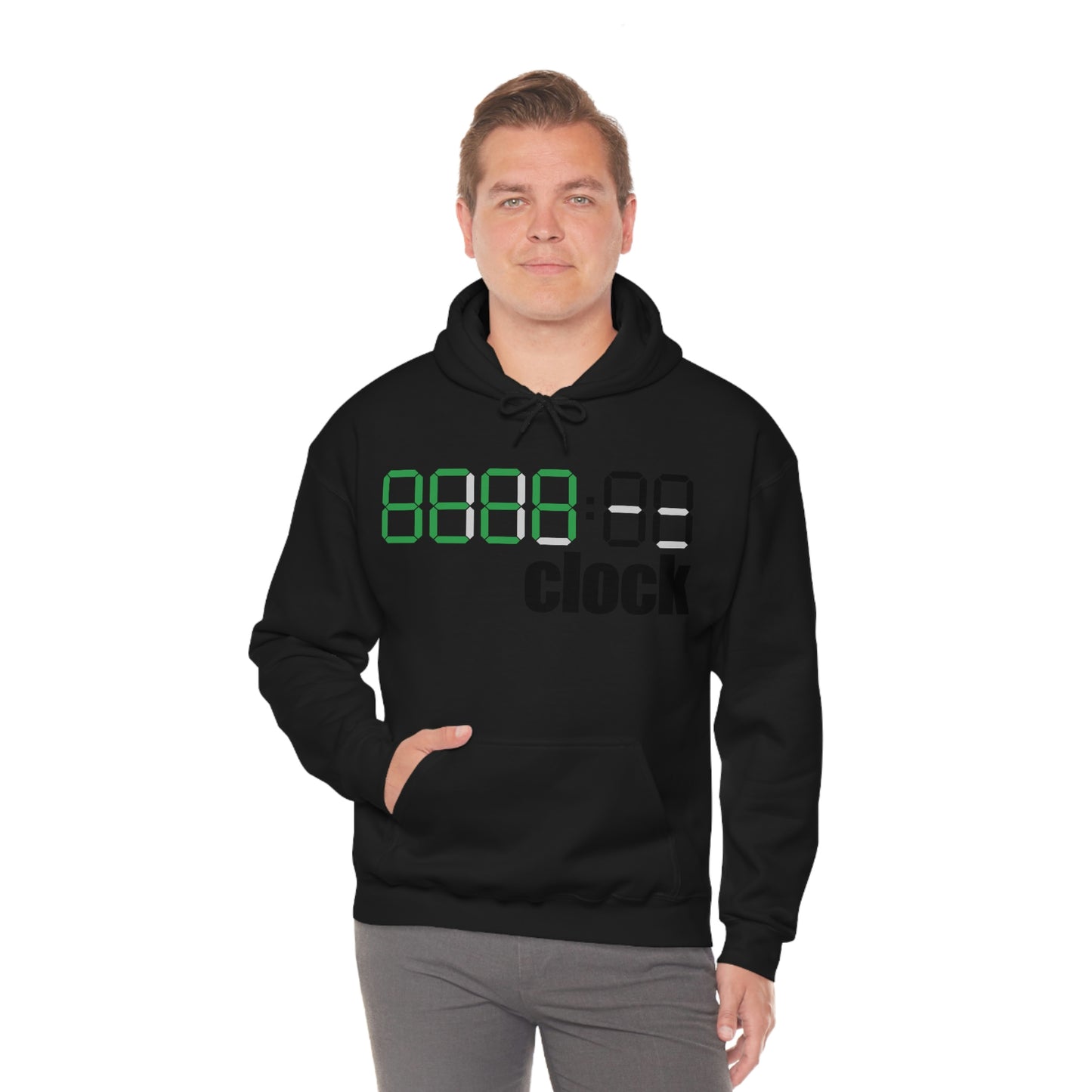 Beer on Clock Unisex Hooded Sweatshirt