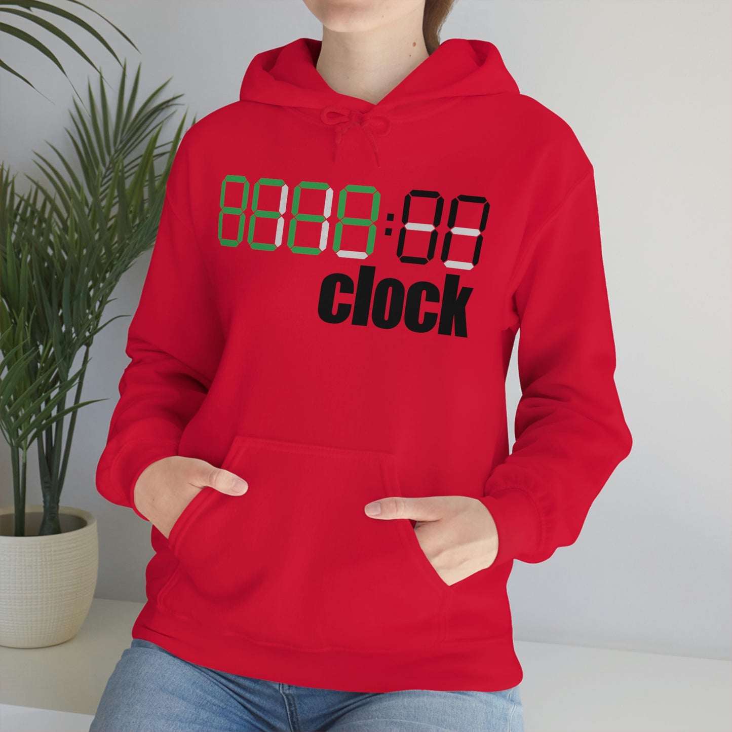 Beer on Clock Unisex Hooded Sweatshirt