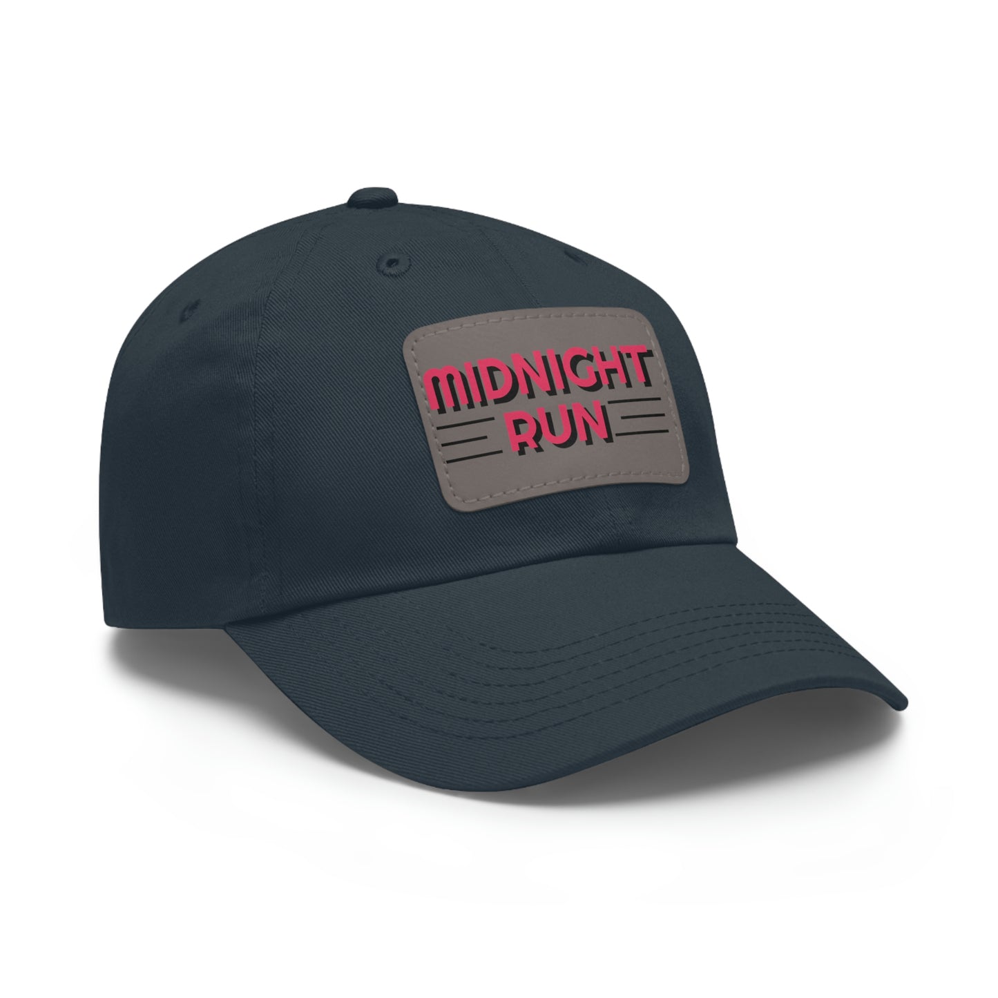 Midnight Run Dad Hat with Leather Patch