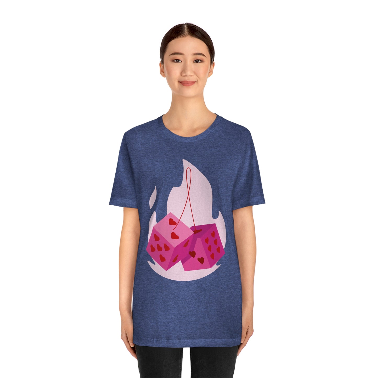 Dice Hearts Unisex Jersey Short Sleeve Tee