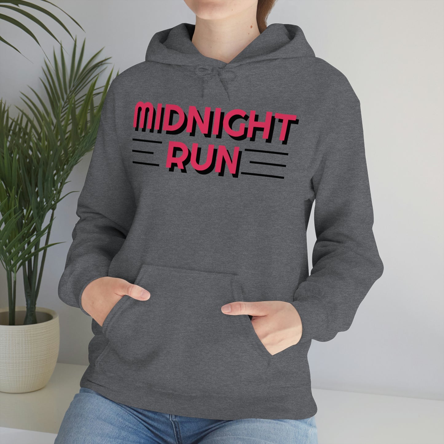 Midnight Run Retro Style Unisex Hooded Sweatshirt