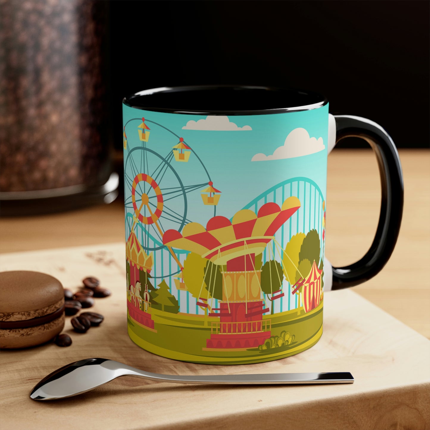 Amusement Park Accent Coffee Mug, 11oz