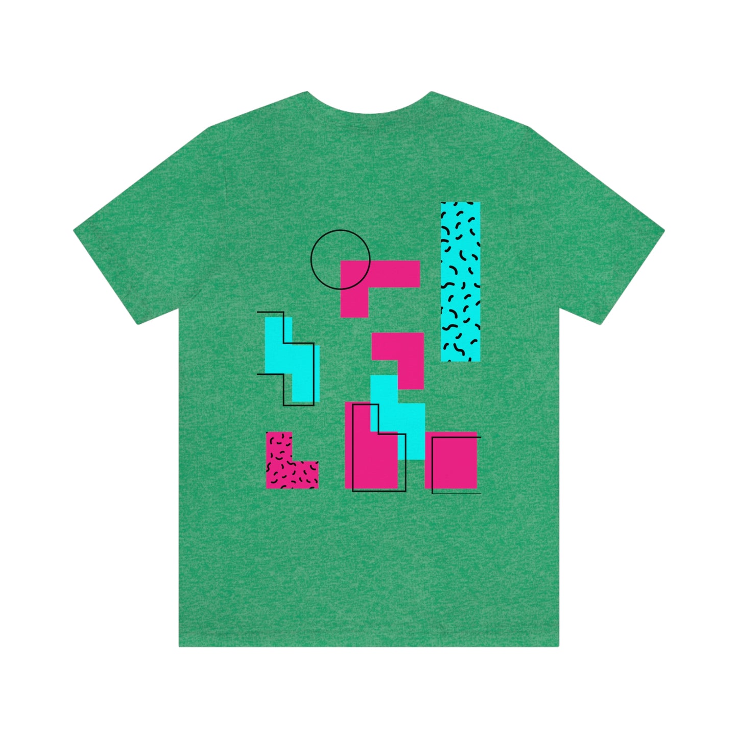 Hearts 8 Bit Style Unisex Jersey Short Sleeve Tee