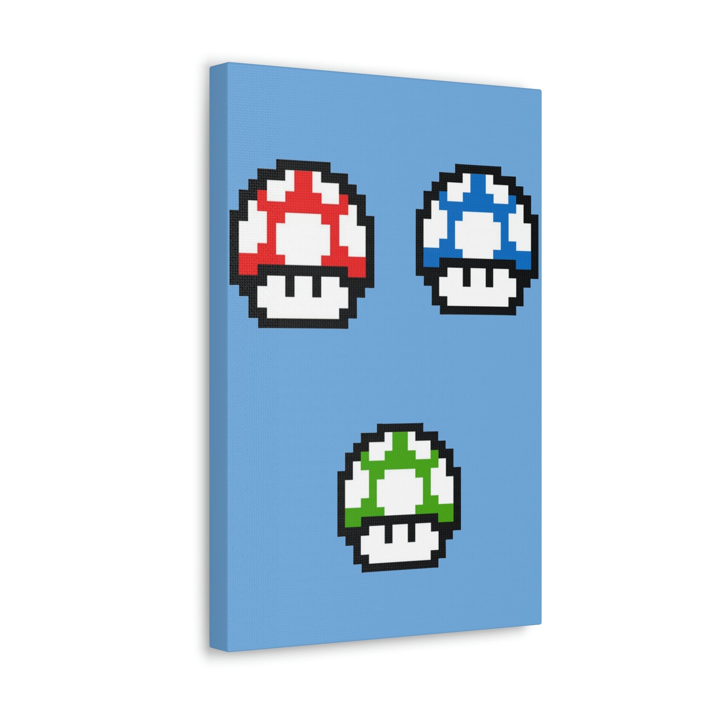 Mushroom 8 Bit Style Canvas Gallery Wraps