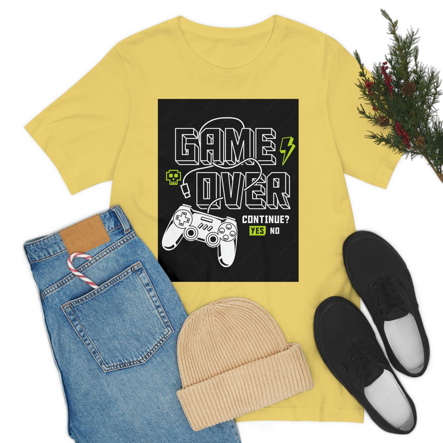 Game Over Unisex Jersey Short Sleeve Tee