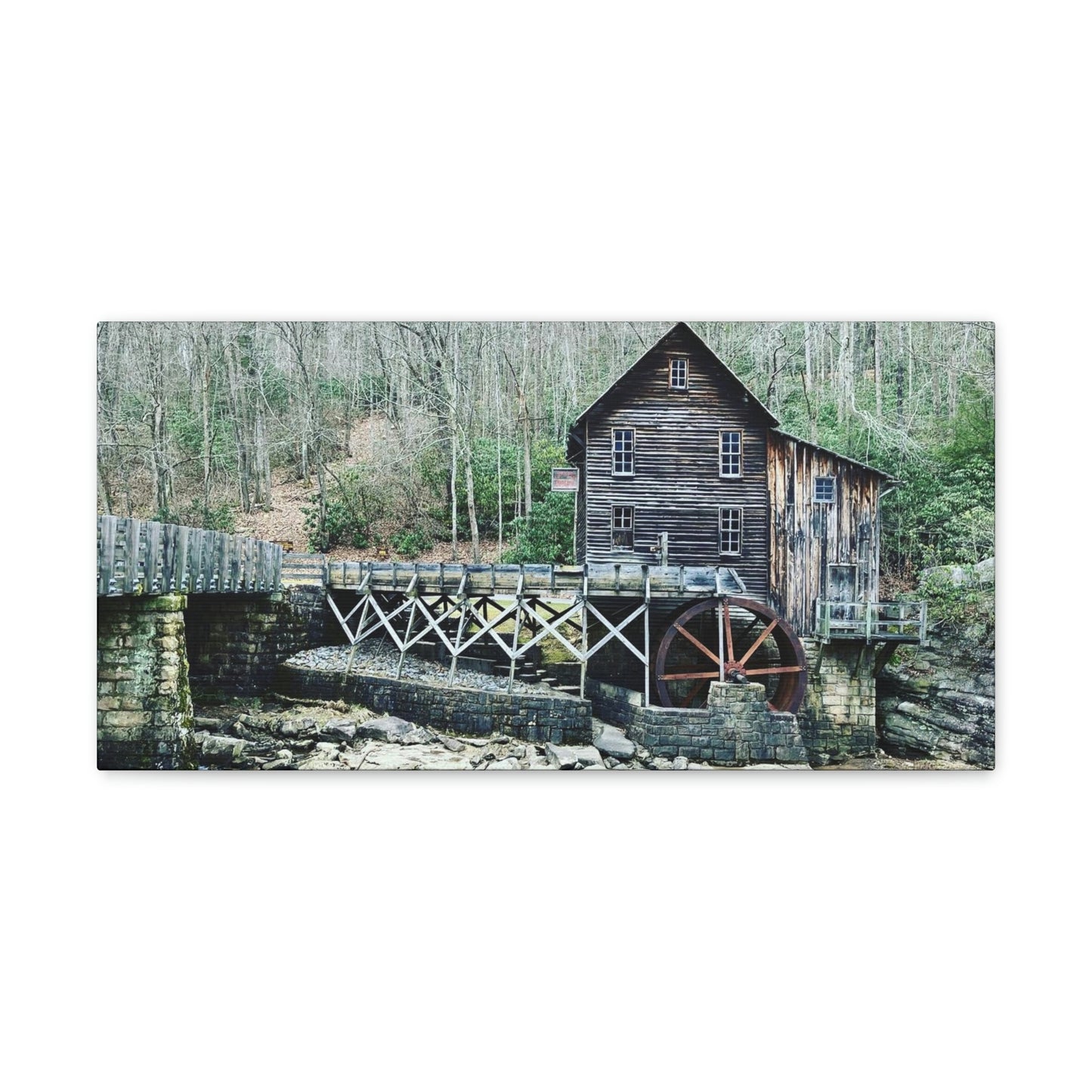 Grist Mill Scenic Canvas Gallery Wraps