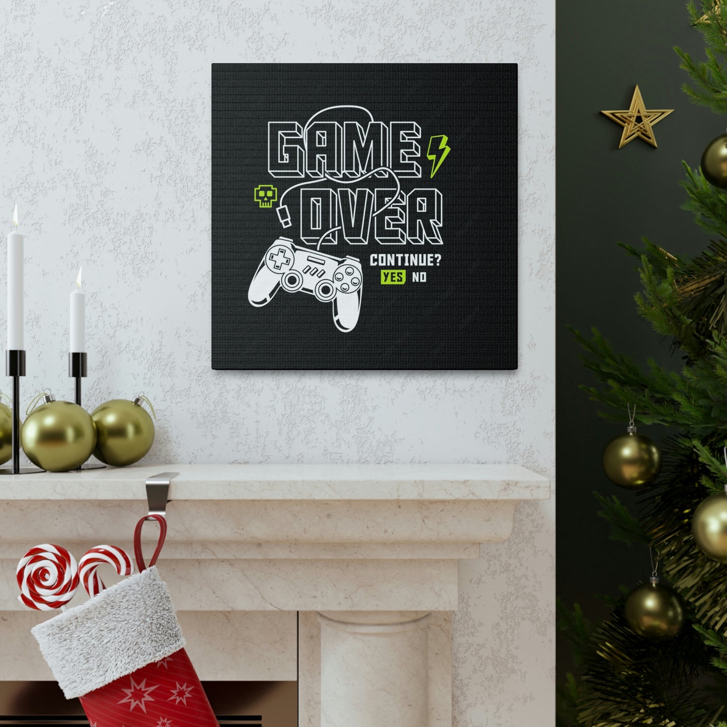 Game Over Canvas Gallery Wraps