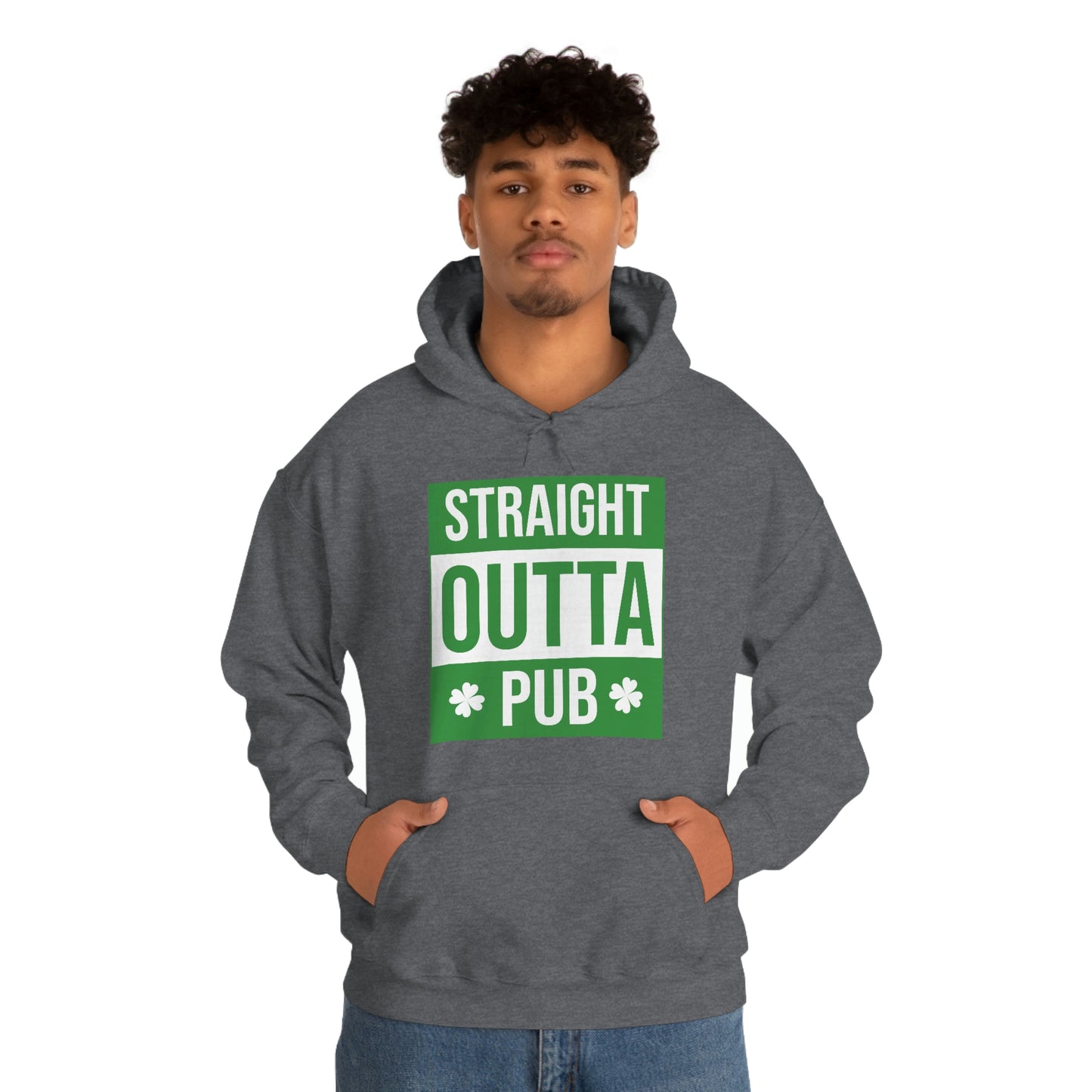 Straight Outta Pub Style Unisex Hooded Sweatshirt