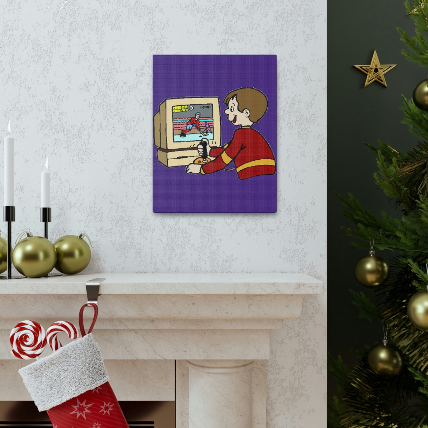 Old School Gamer Canvas Gallery Wraps