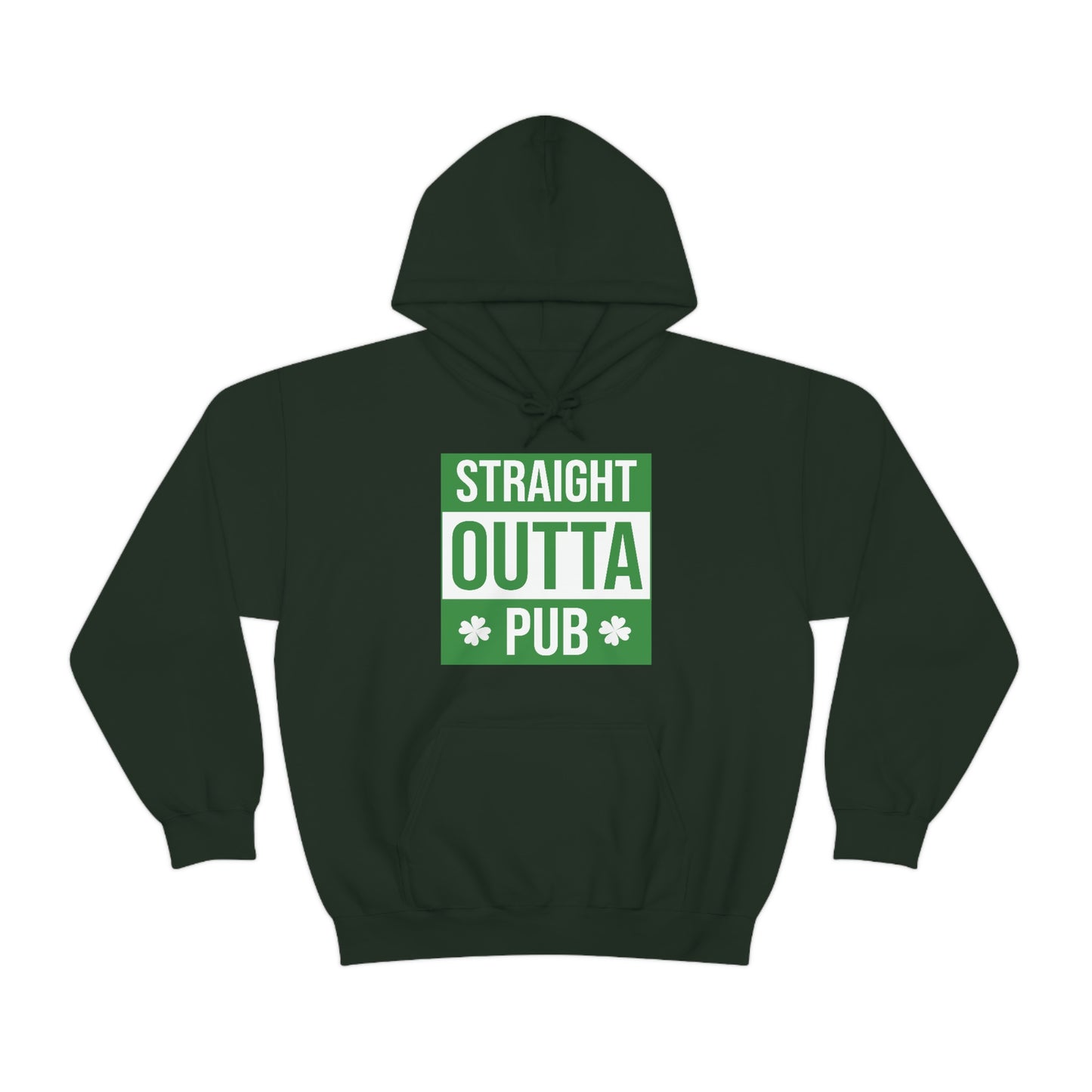 Straight Outta Pub Style Unisex Hooded Sweatshirt