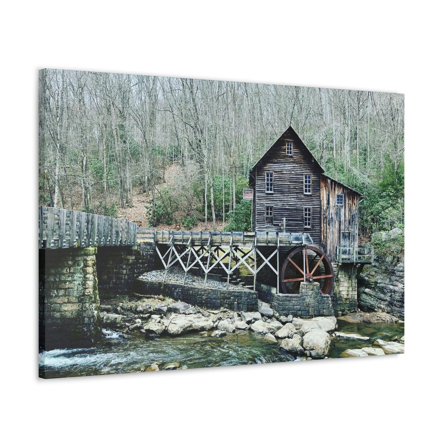 Grist Mill Scenic Canvas Gallery Wraps