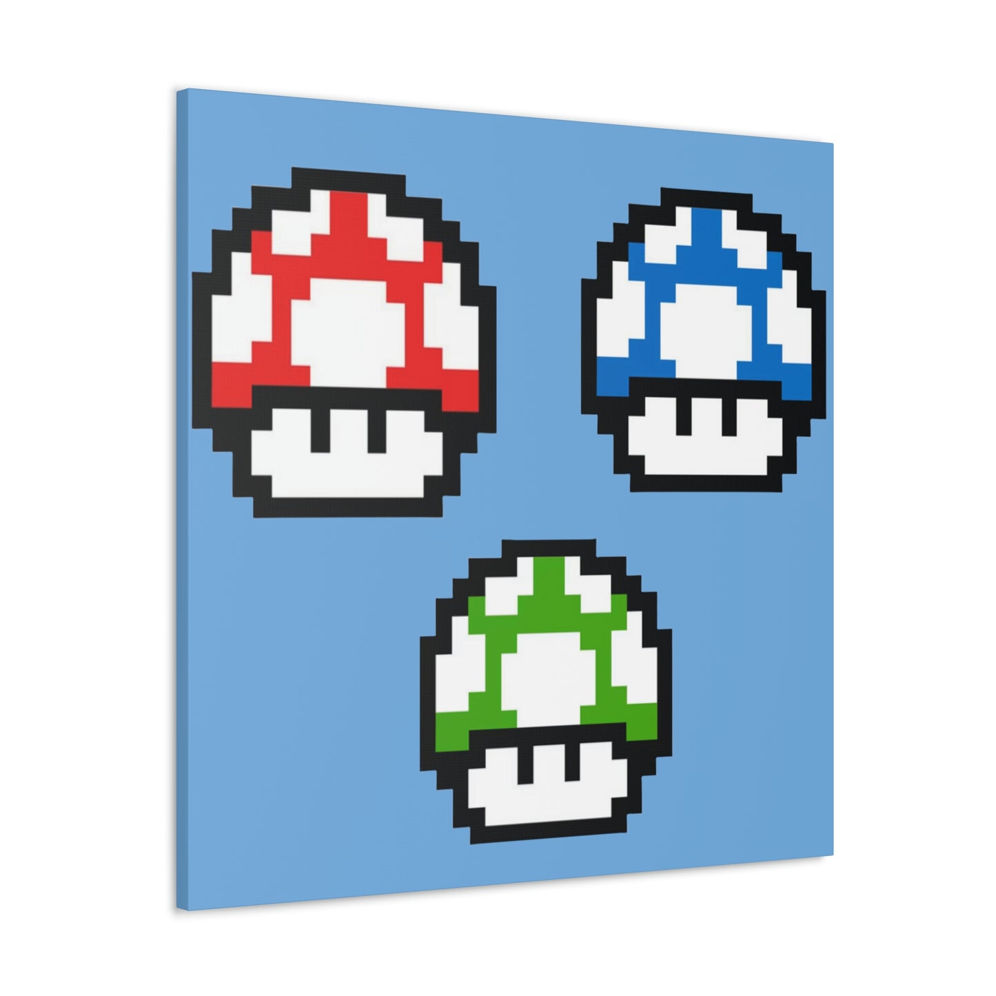 Mushroom 8 Bit Style Canvas Gallery Wraps