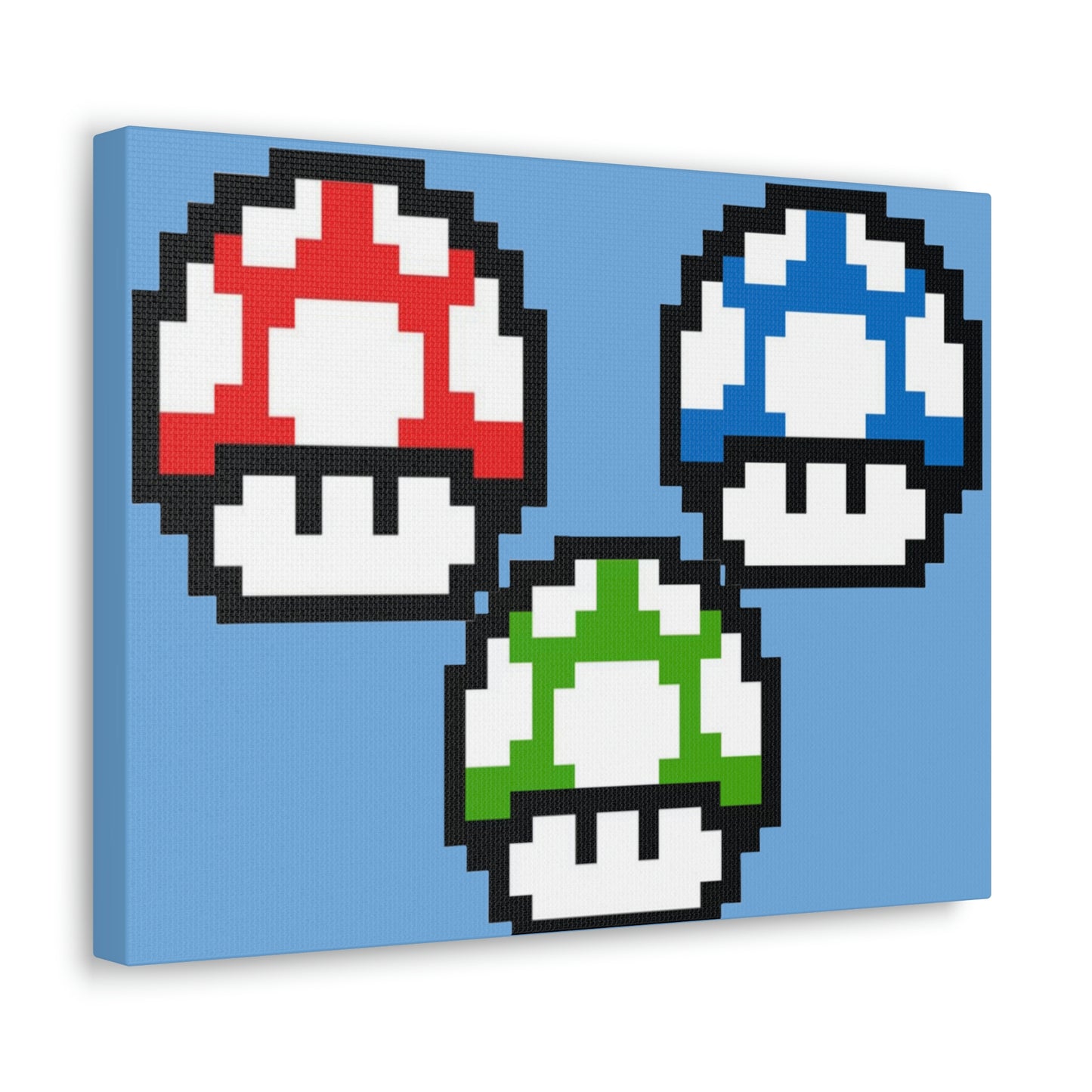 Mushroom 8 Bit Style Canvas Gallery Wraps