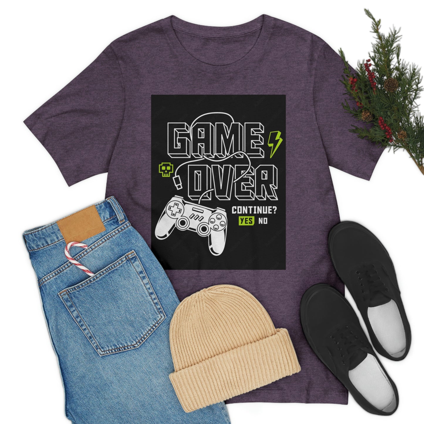 Game Over Unisex Jersey Short Sleeve Tee