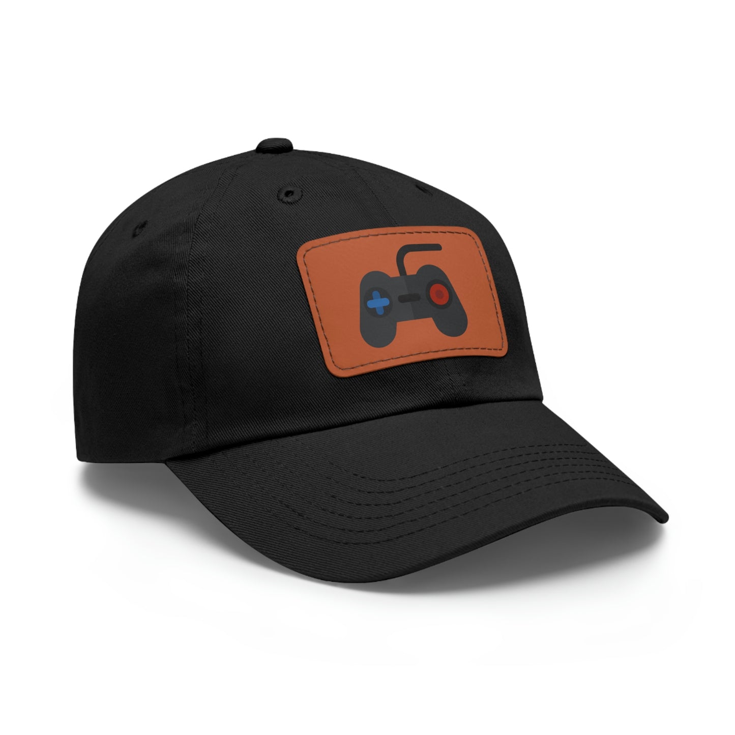 Retro Game Controller Dad Hat with Leather Patch