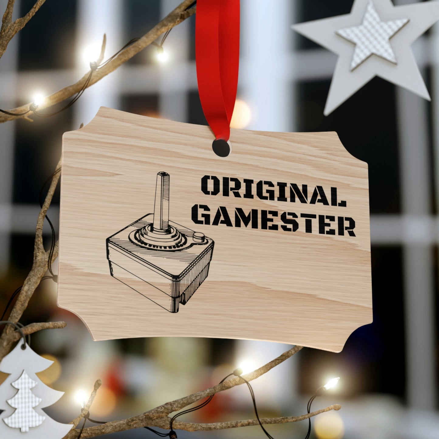 Original Gamester Wooden Christmas Ornaments
