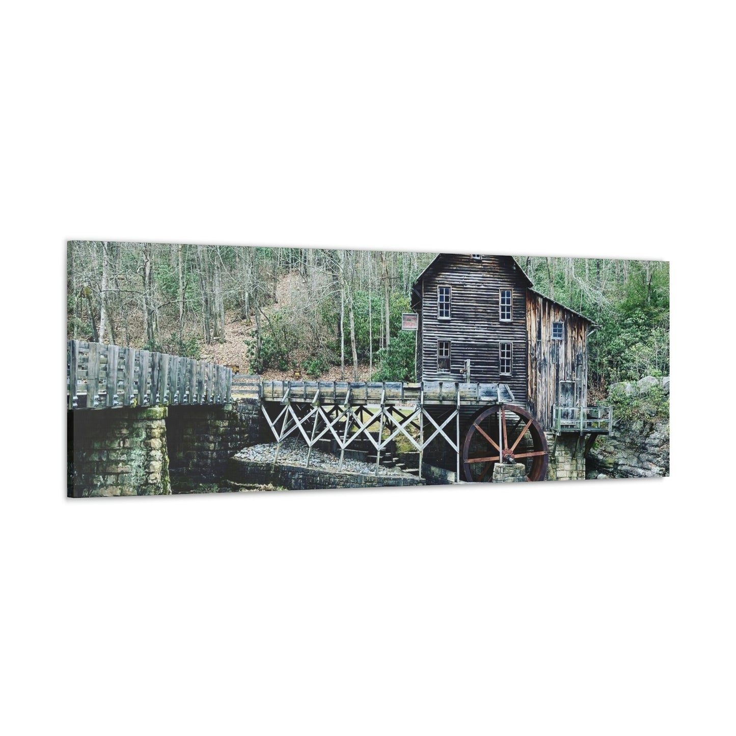 Grist Mill Scenic Canvas Gallery Wraps