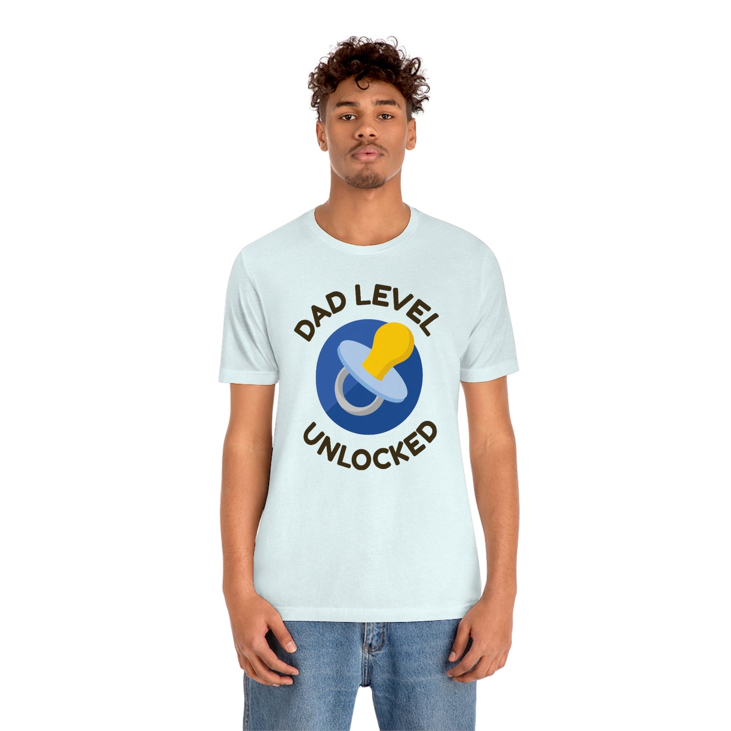 Dad Level Unlocked Unisex Jersey Short Sleeve Tee