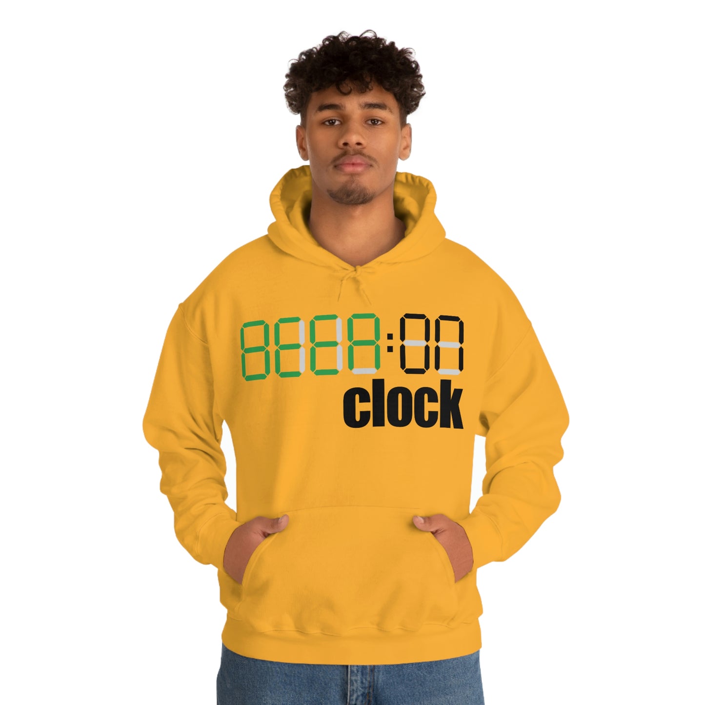 Beer on Clock Unisex Hooded Sweatshirt