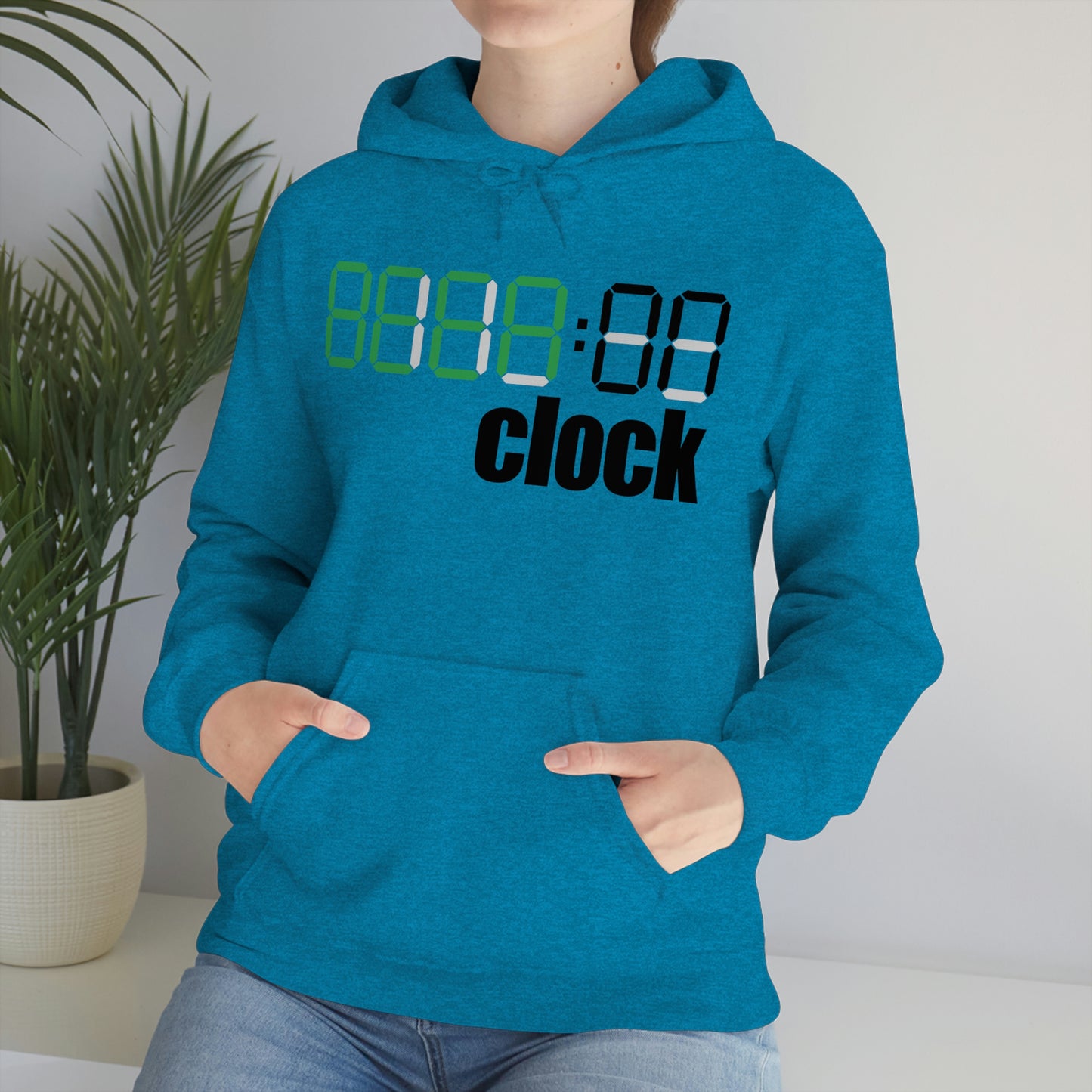 Beer on Clock Unisex Hooded Sweatshirt