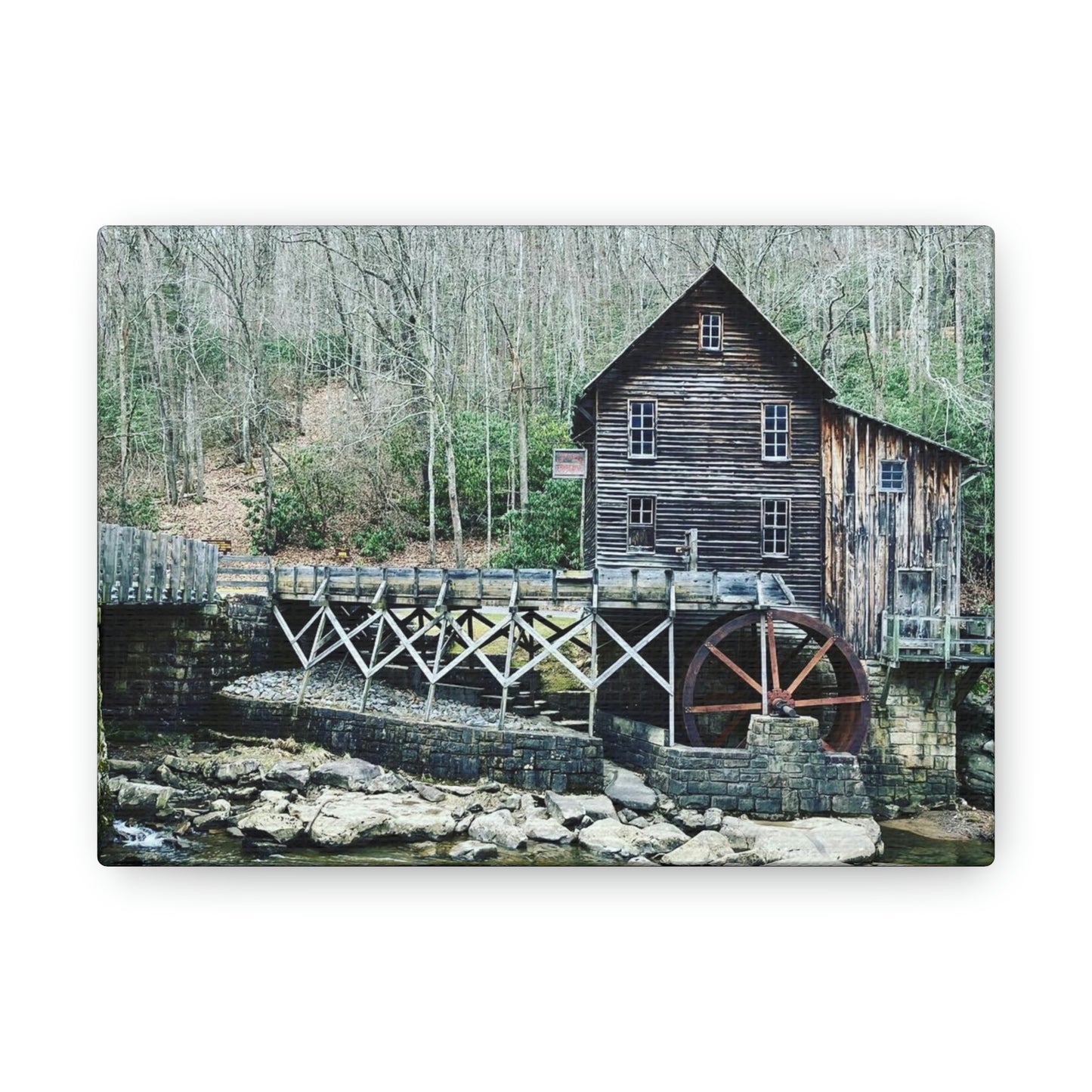 Grist Mill Scenic Canvas Gallery Wraps
