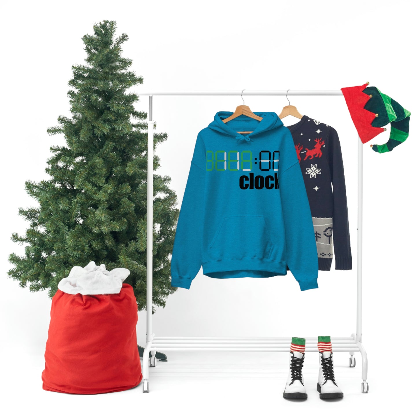 Beer on Clock Unisex Hooded Sweatshirt