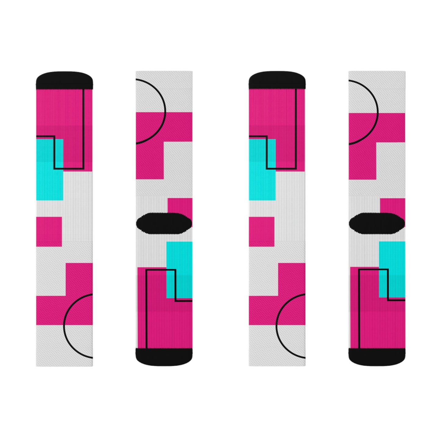 Tetris Style Sublimation Socks