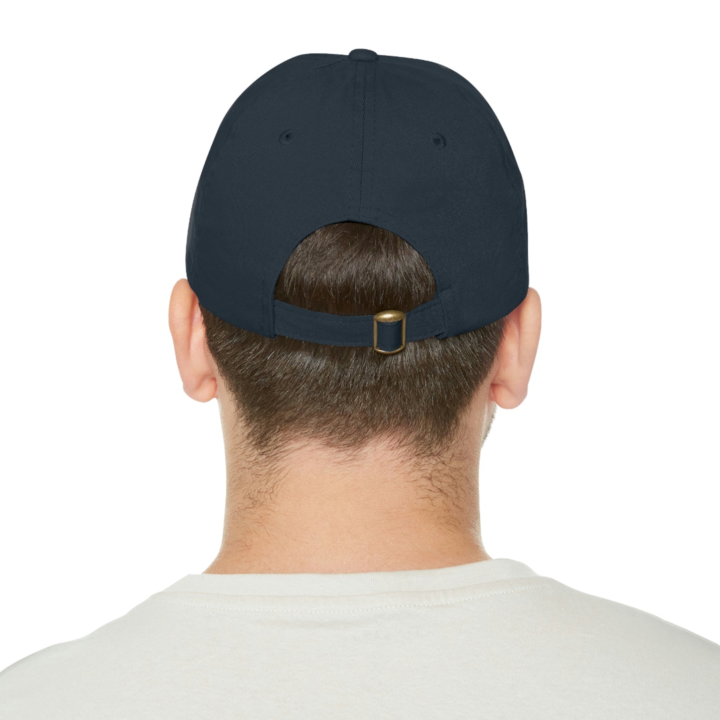 Beer on Clock Dad Hat with Leather Patch