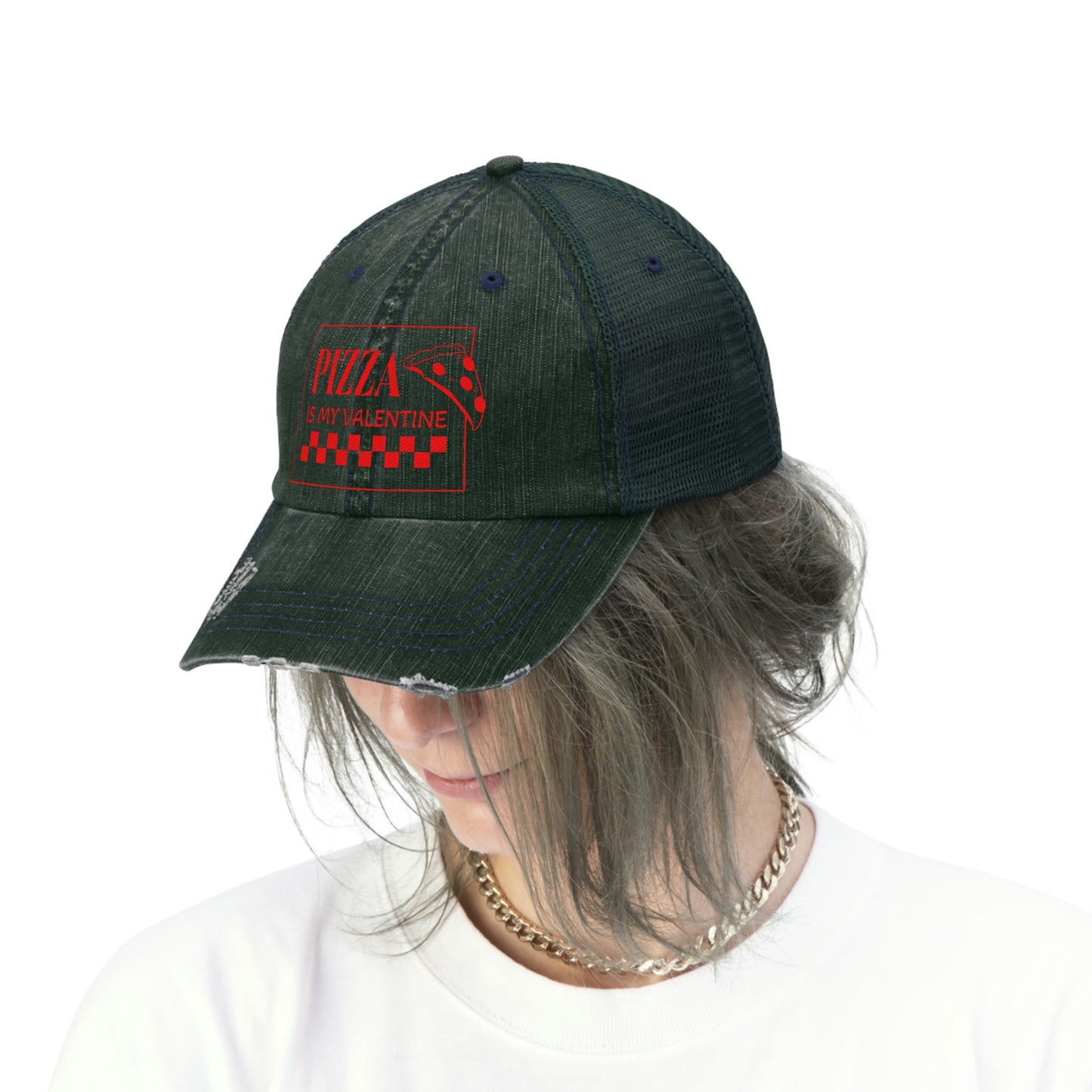 Pizza Is My Valentine Trucker Hat