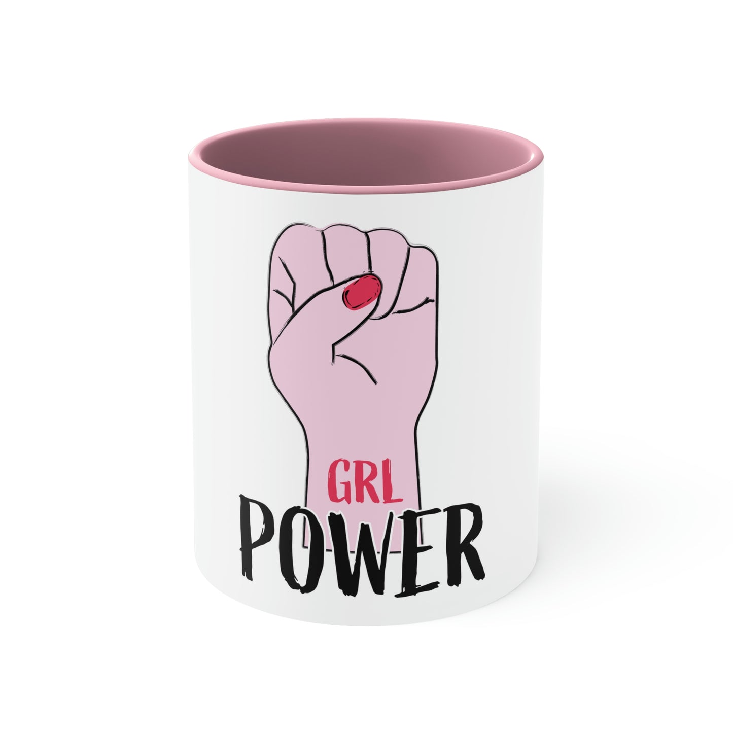 Grl Power Accent Coffee Mug, 11oz