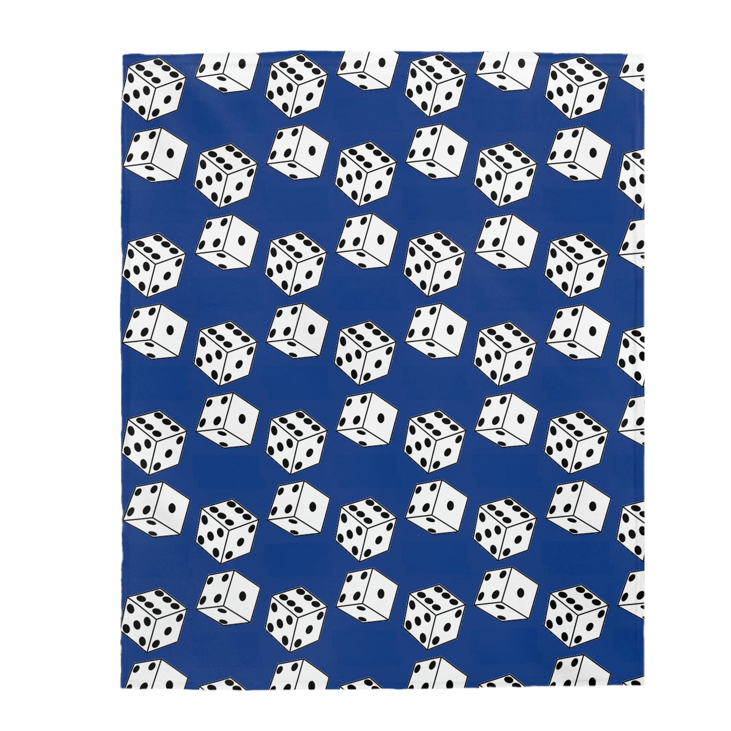 Dice Pattern Velveteen Plush Blanket