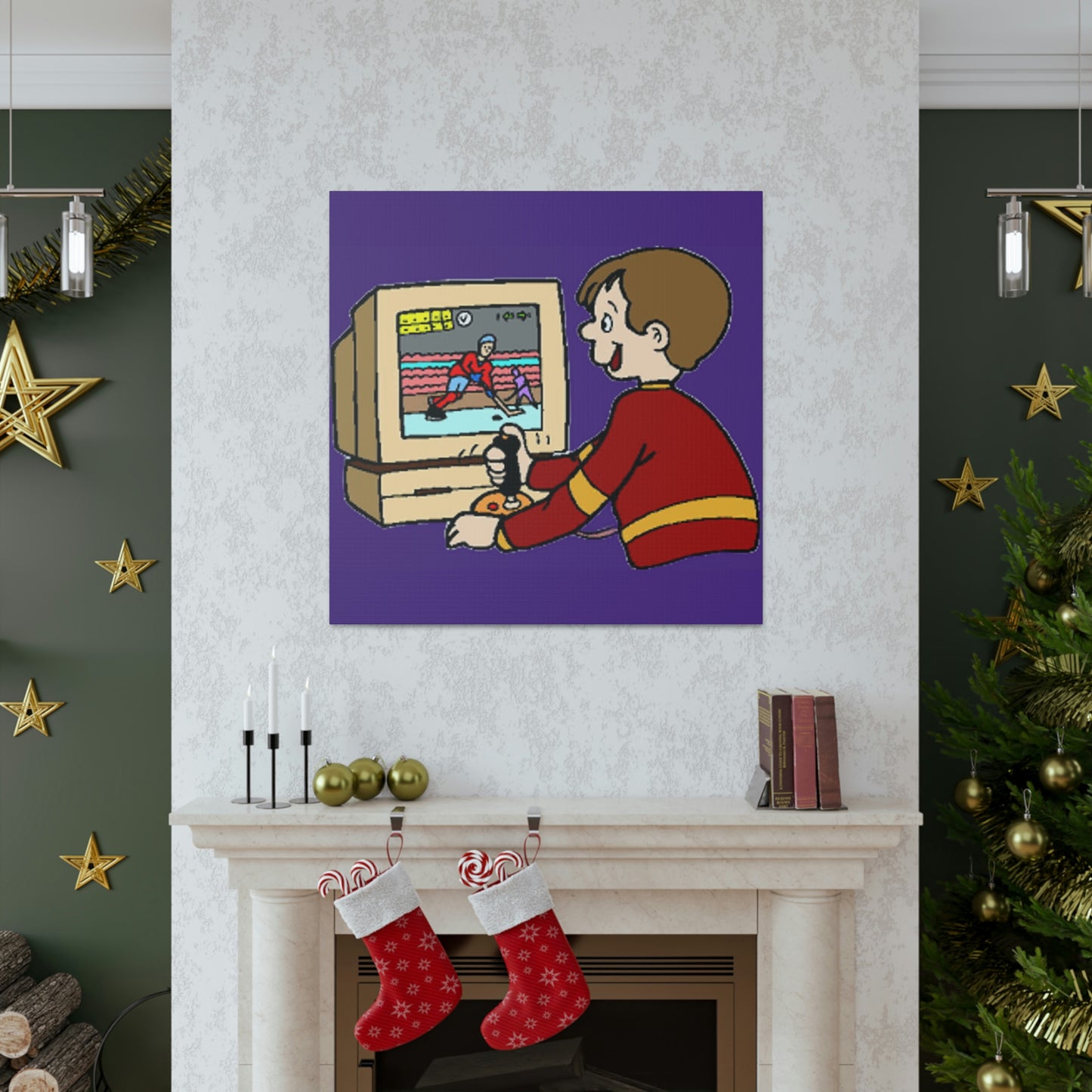 Old School Gamer Canvas Gallery Wraps